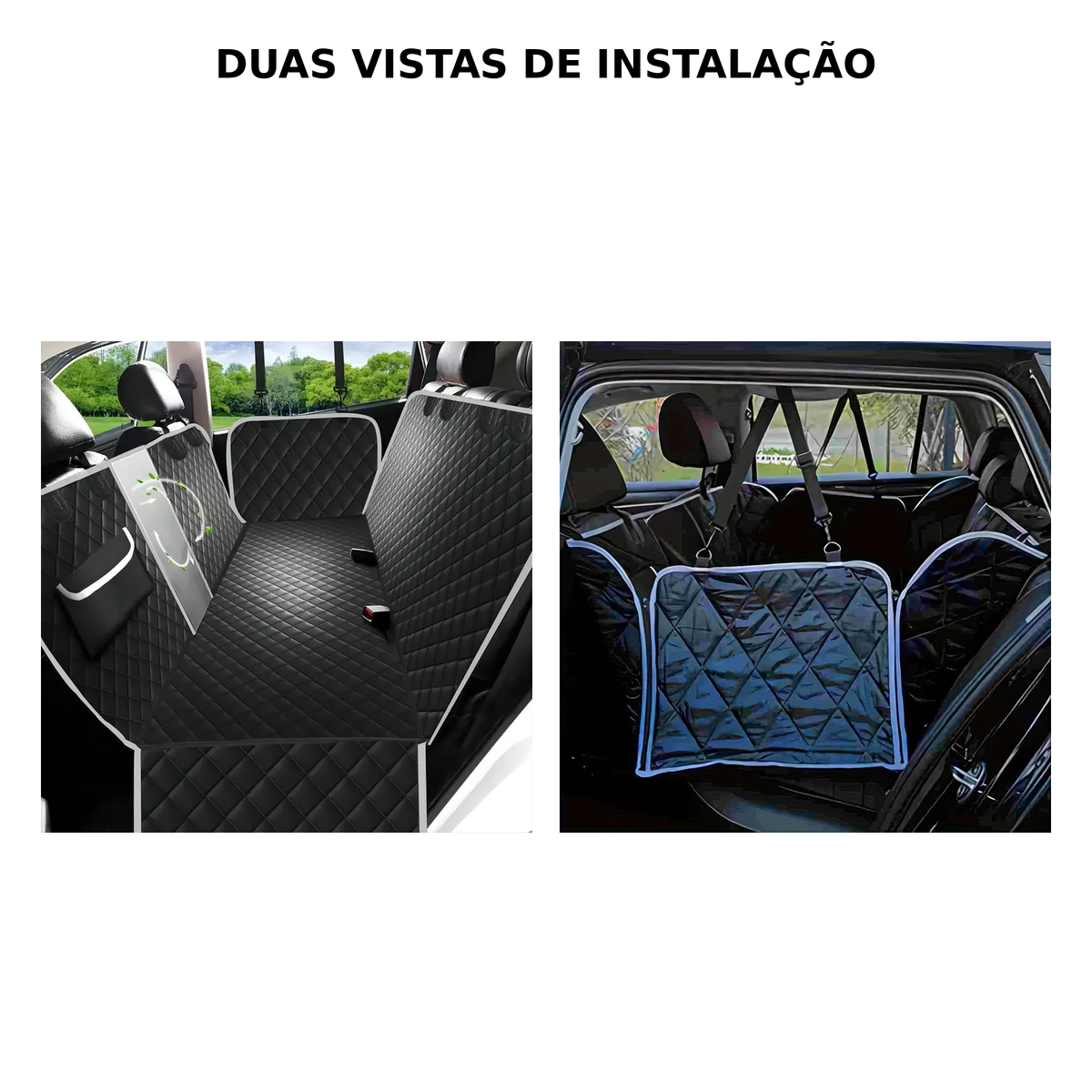 Almofada Impermeável para Banco de Carro 147x137 cm para Cães