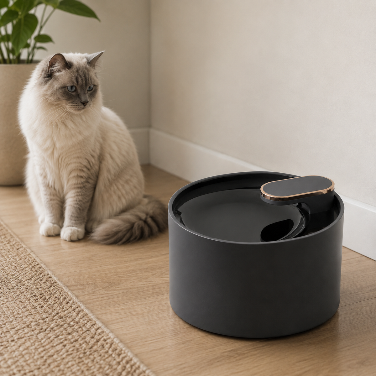 Bebedouro Automático com Filtro e Jato Elevado para Cães e Gatos