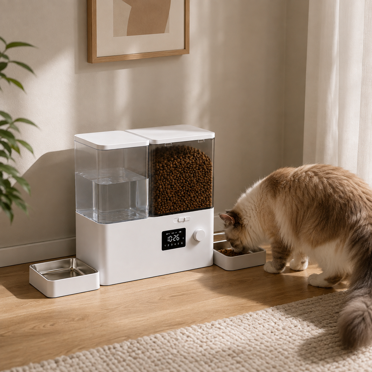 Bebedouro e Comedouro 2 em 1 8,5 L com Circulação para Cães