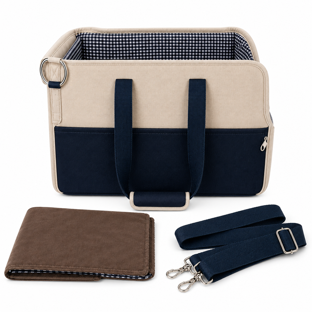 Bolsa de Transporte com Base Removível para Cães e Gatos