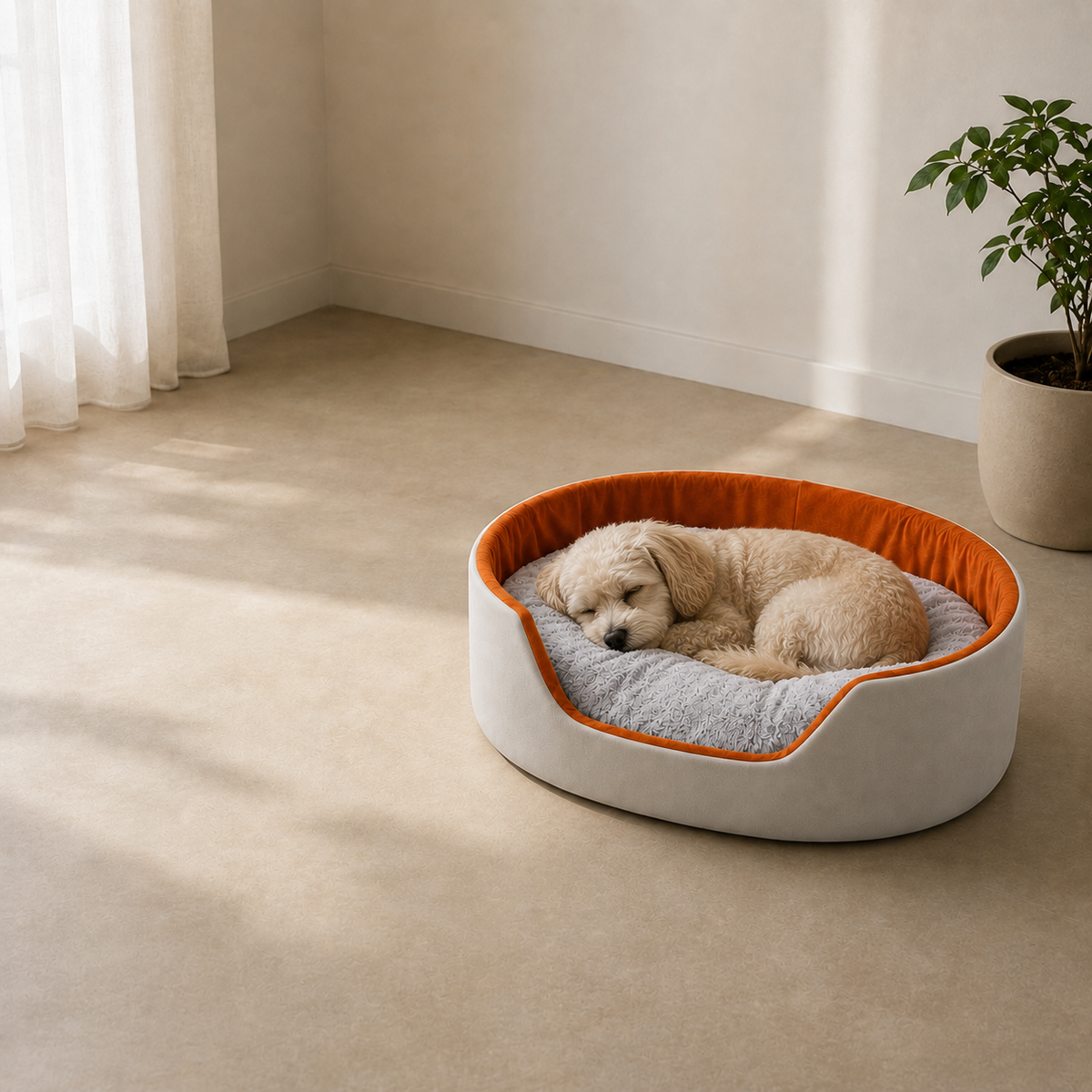 Cama Oval 60x40 cm para Cães e Gatos