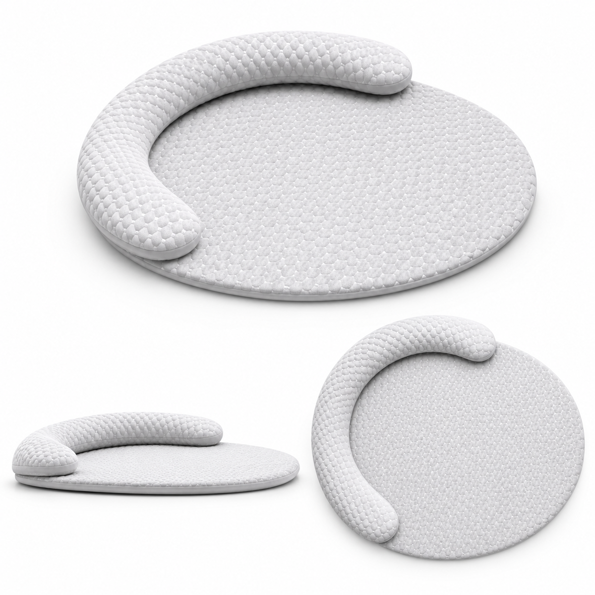 Cama Refrescante Oval com Tecido Gelado para Cães e Gatos