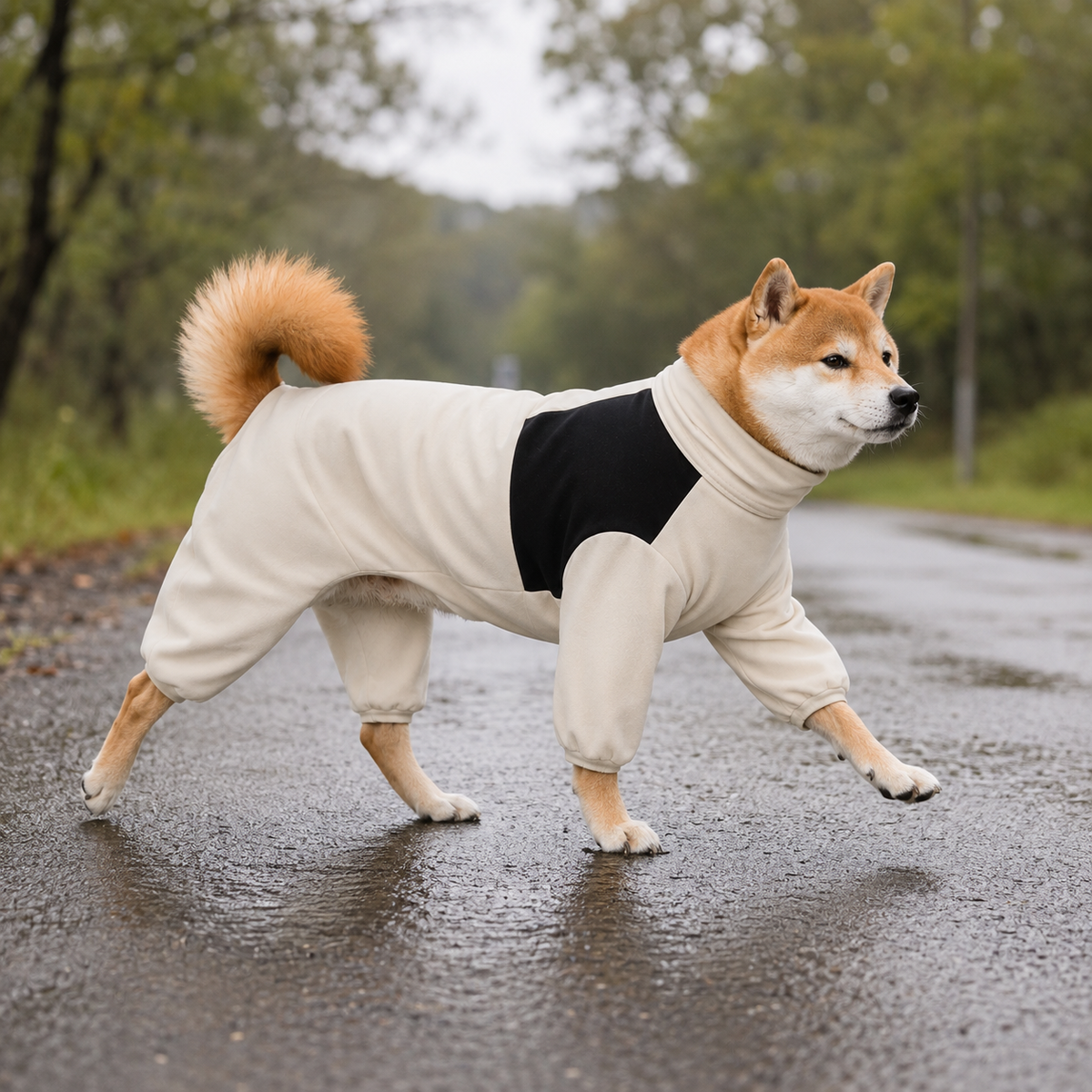 Capa de Chuva Impermeável com Ajuste para Cães