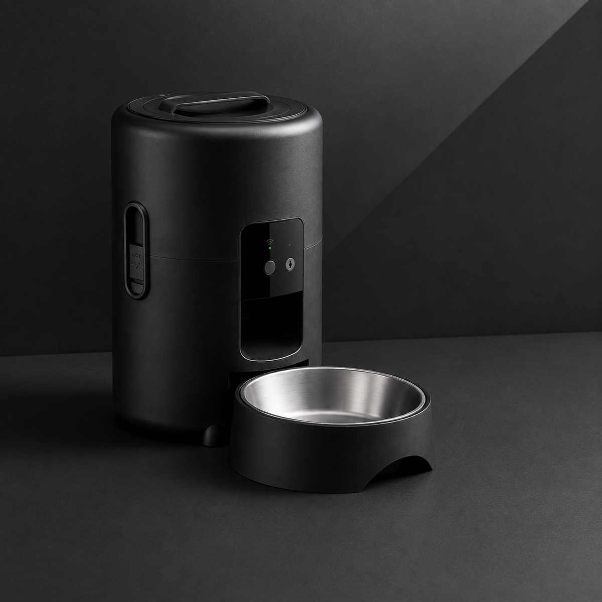 Dispensador de Ração Wi-Fi com Tigela Inox para Cães e Gatos