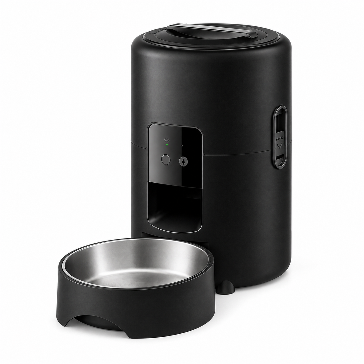 Dispensador de Ração Wi-Fi com Tigela Inox para Cães e Gatos