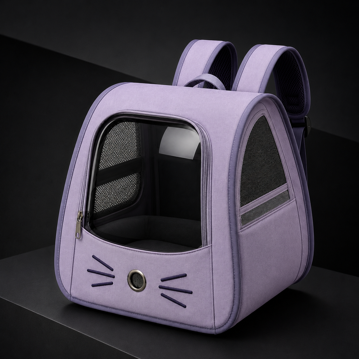 Mochila de Transporte com Visor Transparente para Gatos