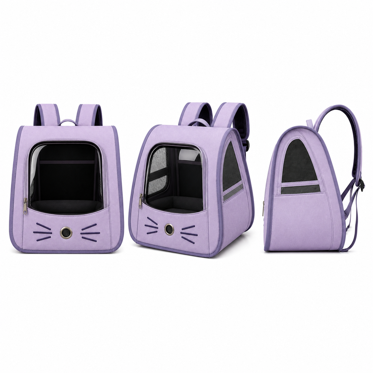 Mochila de Transporte com Visor Transparente para Gatos