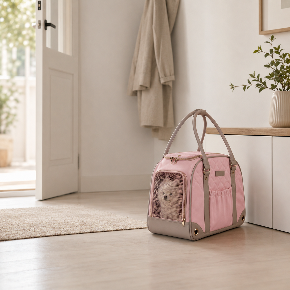 Bolsa de Transporte Estilo Bolsa de Mão para Cães e Gatos
